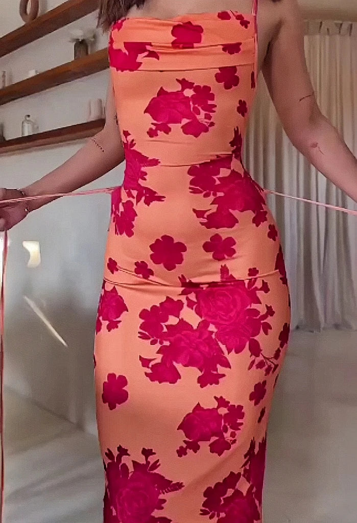 Robe Dos Nu Fleurie – Amélia