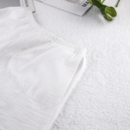 2026 Summer New Women's Pajamas Pure Cotton Strap Shorts Comfortable Pajamas 2-piece Set Casual Home Clothes Y2K Hot Sale