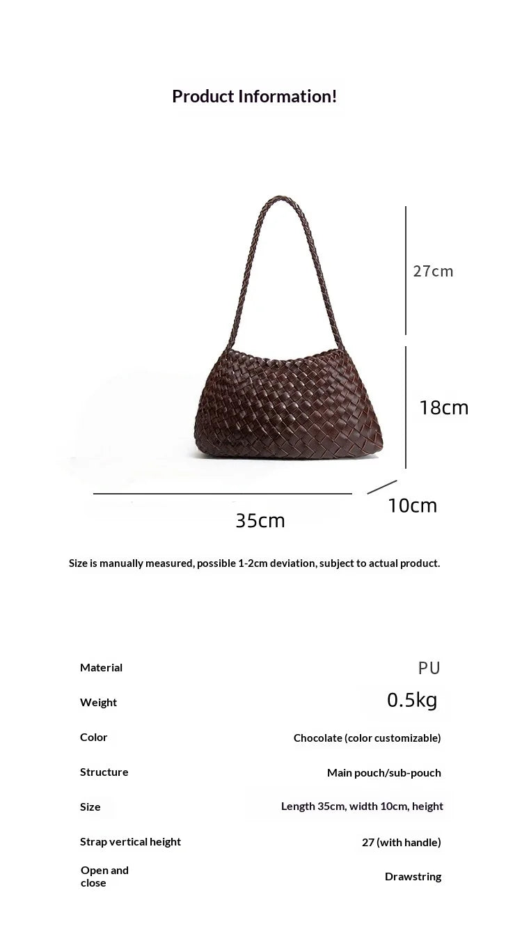 Fashion luxury New Style Shoulder Bag Versatile Summer Women's Single PU leather Underarm bag Vacation Handbag