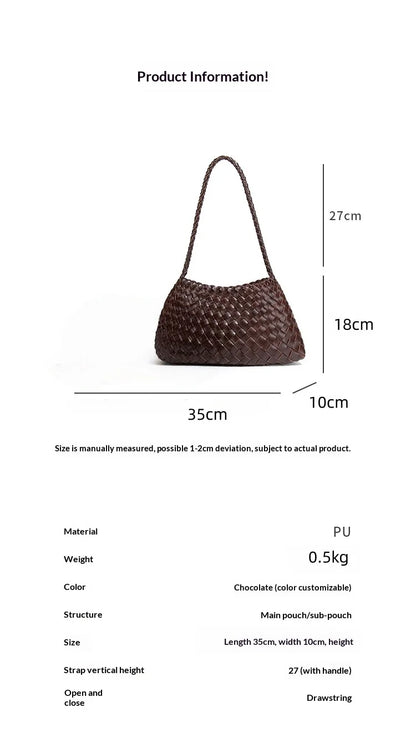 Fashion luxury New Style Shoulder Bag Versatile Summer Women's Single PU leather Underarm bag Vacation Handbag