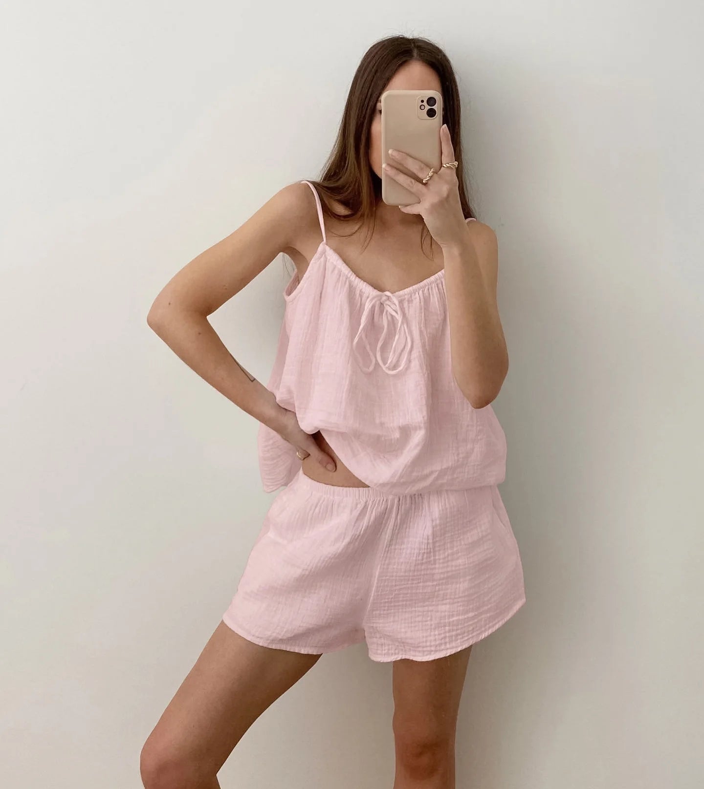 2026 Summer New Women's Pajamas Pure Cotton Strap Shorts Comfortable Pajamas 2-piece Set Casual Home Clothes Y2K Hot Sale