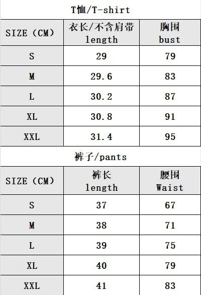 Summer Women's Pajama Set New Casual Knitted Breathable Skin Friendly Strap Shorts Two Piece Set Home Clothes Underwear Tank Top