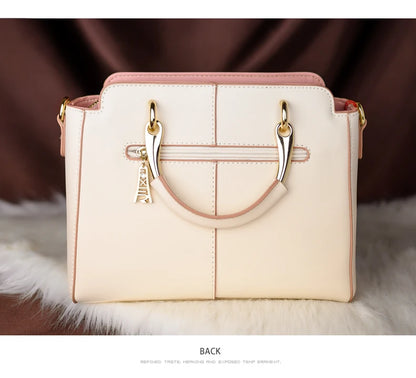FOXER Split Leather Women's Shoulder Bag Elegant Handbag 2026 New Female Large Tote Bag Luxury Design Crossbody Purse