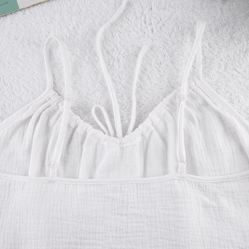 2026 Summer New Women's Pajamas Pure Cotton Strap Shorts Comfortable Pajamas 2-piece Set Casual Home Clothes Y2K Hot Sale