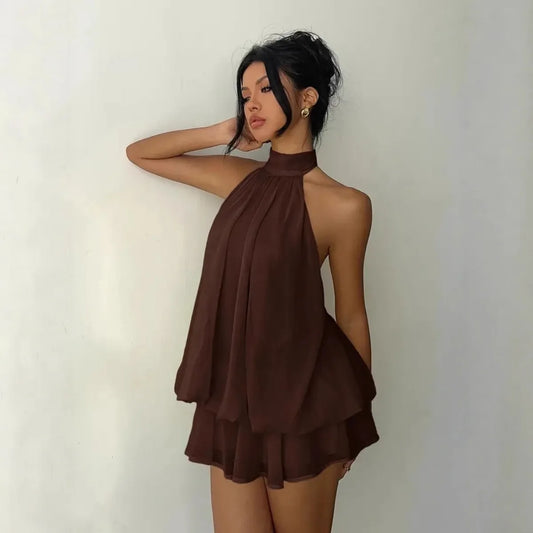 Robe Courte Dos Nu – Céleste