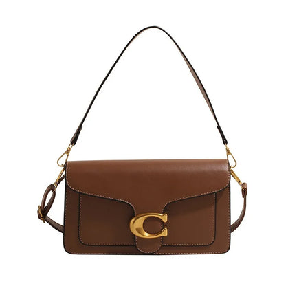 New Niche Bag Women's Premium Texture Solid Color Simple and Versatile Small Square Bag Commuter Multi-Compartment Shoulder Bag