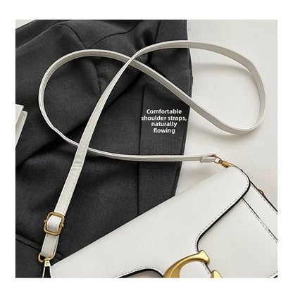 New Niche Bag Women's Premium Texture Solid Color Simple and Versatile Small Square Bag Commuter Multi-Compartment Shoulder Bag