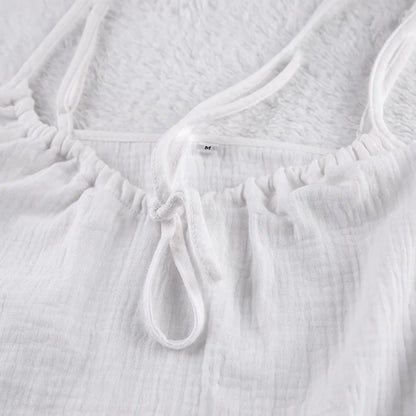 2026 Summer New Women's Pajamas Pure Cotton Strap Shorts Comfortable Pajamas 2-piece Set Casual Home Clothes Y2K Hot Sale