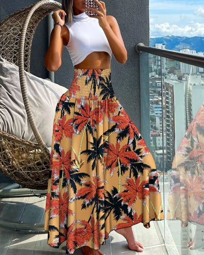 Jupe Longue Bohème Taille Haute – Élise