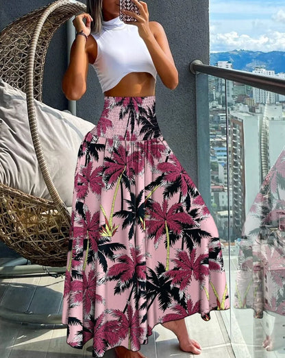Jupe Longue Bohème Taille Haute – Élise