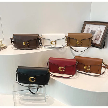 New Niche Bag Women's Premium Texture Solid Color Simple and Versatile Small Square Bag Commuter Multi-Compartment Shoulder Bag
